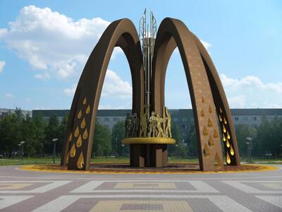 Монумент трудовому подвигу поколений нефтяников Сургутнефтегаза был открыт в Сургуте 4 сентября 2016 года. 

Описание: представляет собой 21-метровую буровую вышку с символическим фонтаном нефти. В центре стоят 11 бронзовых фигур — представителей разных нефтяных профессий, таких как геолог, бурильщик, инженер, строитель или повар.Проект создан по инициативе компании «Сургутнефтегаз».Цель: памятник не только сохраняет память о трудовом подвиге старших поколений, осваивавших Западную Сибирь, но и вдохновляет новых сотрудников компании на дальнейшие достижения.